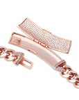 12mm cuban link necklace chain custom curvy clasp fully iced micro pave set diamond ifandco