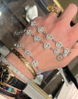 EYEFUNNY smiling face bangle bracelet smiley diamond vvs アイファニー POGGY KIM JONES VIRGIL JBALVIN