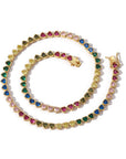 Harry Winston heart gemstone diamond tennis link rainbow multicolored frank ocean kandi man blonded instagram flower bracelet diamond rave bracelet daisy Homer Drake Kanye West
