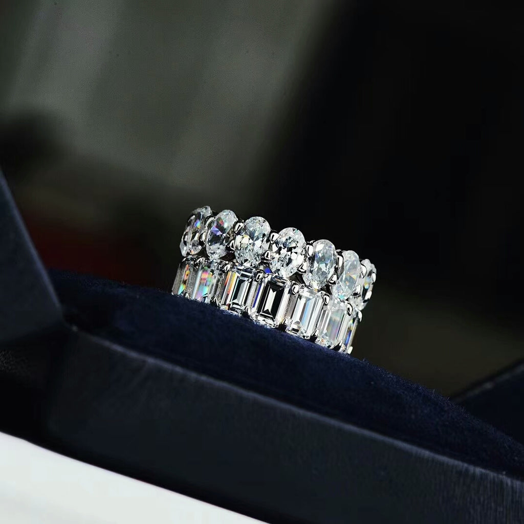 Kylie Jenner signature eternity band ring in oval kylie ring diamond