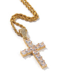 Princess cut cross pendant & necklace with free matching chain playboi carti vlone 