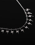 Farfetch Eyefunny diamond thunderbolt thunder pendant choker necklace nigo poppy kim jones 