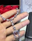 Beyoncé's Tiffany & Co diamond necklace is worth $30 million harpersbazaar.com tiffany yellow diamond necklace beyonce' from The 128-carat yellow diamond was worn by Hepburn during the Breakfast At Tiffany's press tour in 1961, and was seen again on Lady Gaga