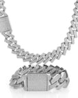 20mm curb cuban link three row highest quality gold diamond vvs ifandco icebox on lil uzi vert playvboi carti