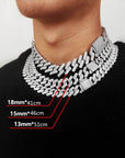 20mm curb cuban link three row highest quality gold diamond vvs ifandco icebox on lil uzi vert playvboi carti