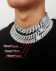 20mm curb cuban link three row highest quality gold diamond vvs ifandco icebox on lil uzi vert playvboi carti