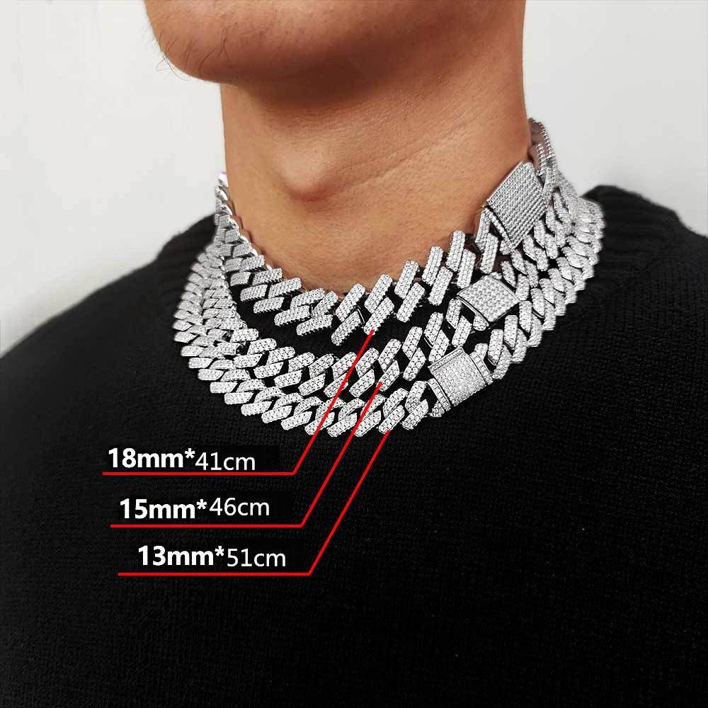 20mm curb cuban link three row highest quality gold diamond vvs ifandco icebox on lil uzi vert playvboi carti
