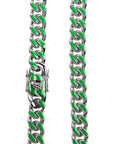 louis vuitton virgil off white inspired alike enamel cuban link necklace chain