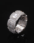 travis kylie halo engagement ring fully iced eternity white gold yellow diamond shopgld