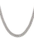 curb cuban link 10mm necklace chain fully iced custom clasp diamond ifandco