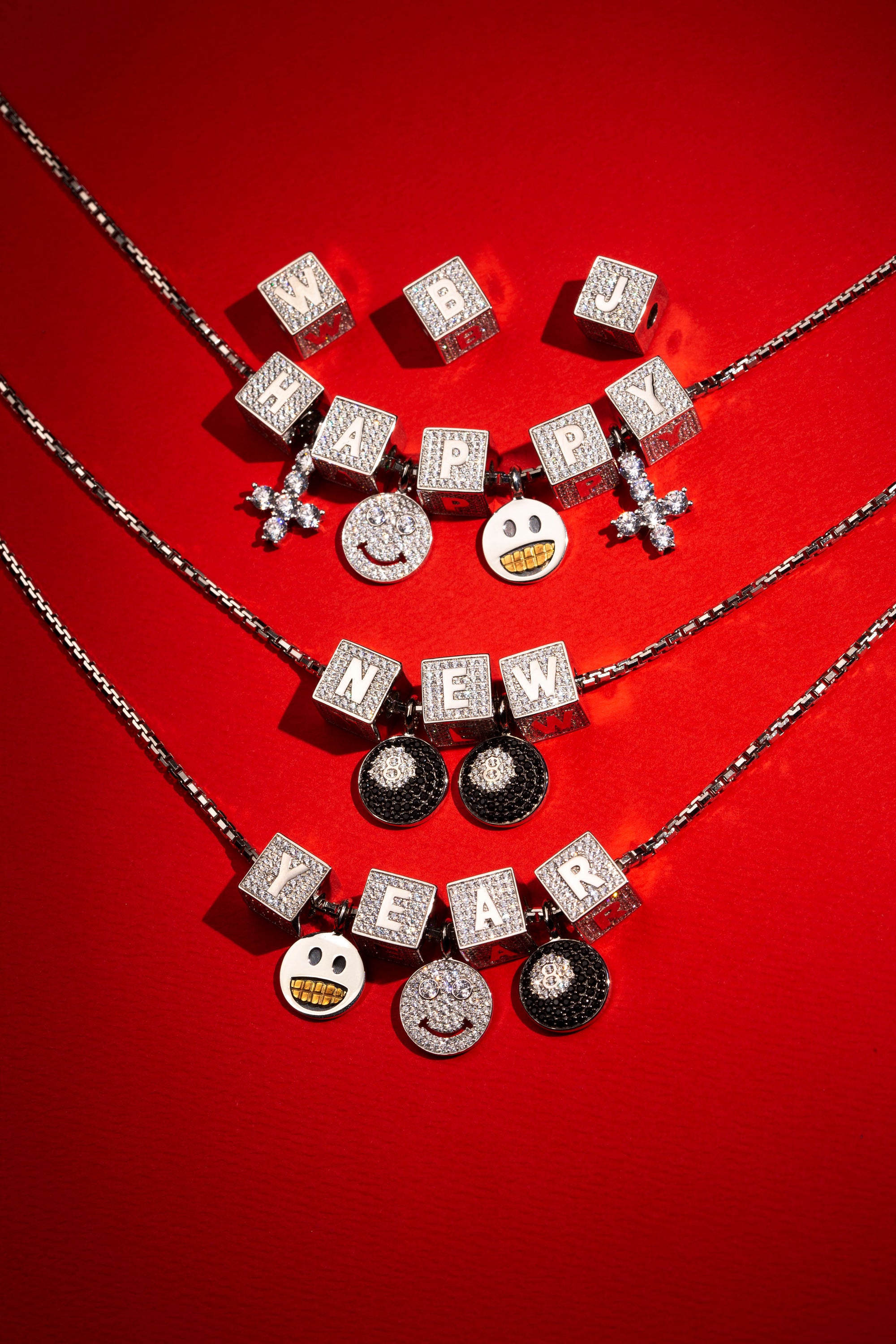 Fully iced cross pendant necklace chain diamond ifandco nano eyefunny