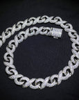 15mm Infinity cuban link necklace chain diamond ifandco shopgld hip hop jewelry celebrity jewelers diamond yellow gold gold price