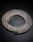 4mm tennis link silver white gold diamond necklace short diamond necklace choker White Gold kylie jenner kardashians fashion nova shein