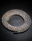 4mm tennis link silver white gold diamond necklace short diamond necklace choker White Gold kylie jenner kardashians fashion nova shein