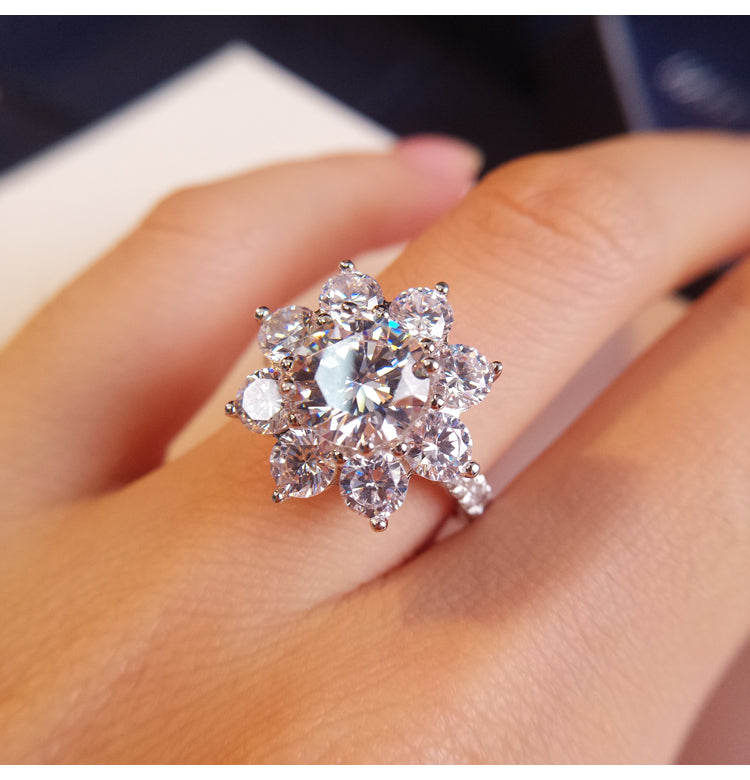 Sunflower by Harry Winston, Large Diamond Ring cheap best price engagement rings wedding