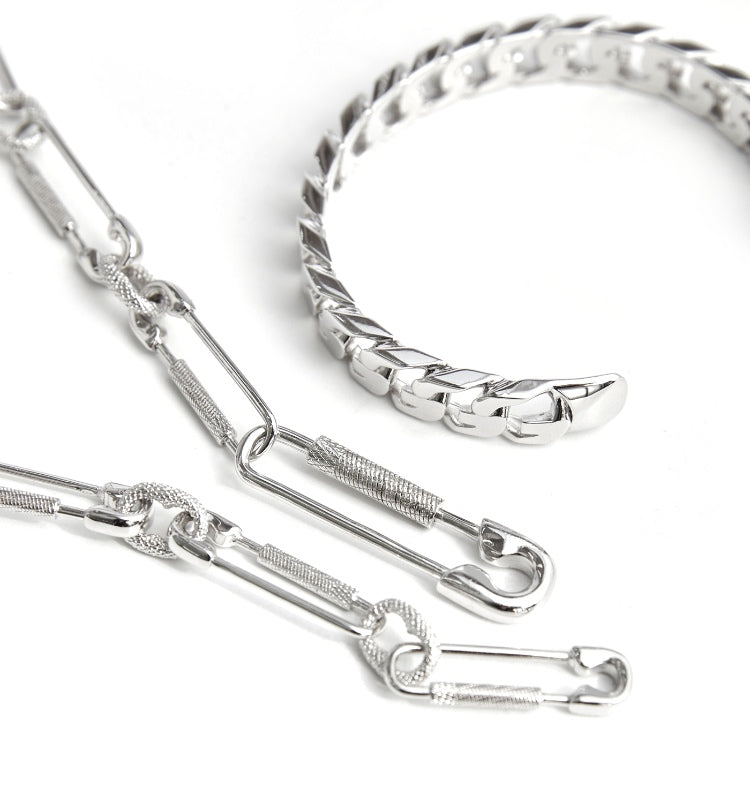 paper clip links jacob &amp; co virgil abloh offwhite alike necklace chain link diamond travis scott silver white gold buy
