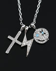 EYEFUNNY smiling face pendant necklace chain diamond vvs アイファニー POGGY KIM JONES VIRGIL JBALVIN
