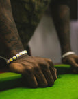travis canary halo one row scott solitaire tennis link bracelet out with kylie jenner