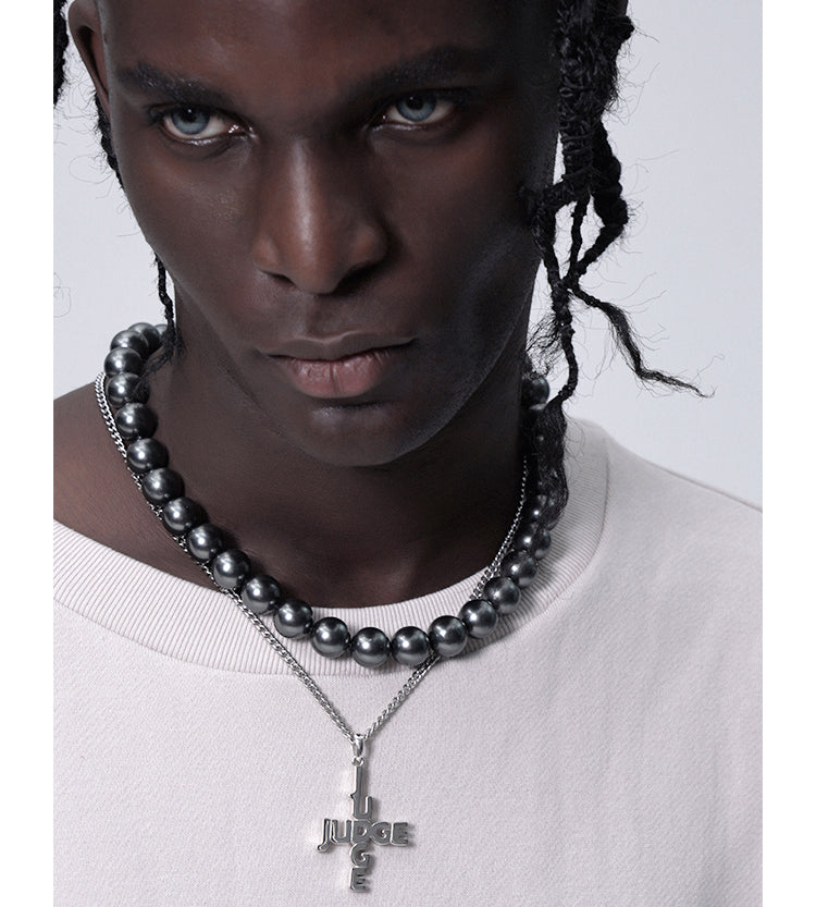 Asap Rocky Pearl Necklace Freshwater Pearls 9mm / 45cm