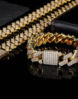 20mm curb cuban link three row highest quality gold diamond vvs ifandco icebox on lil uzi vert playvboi carti