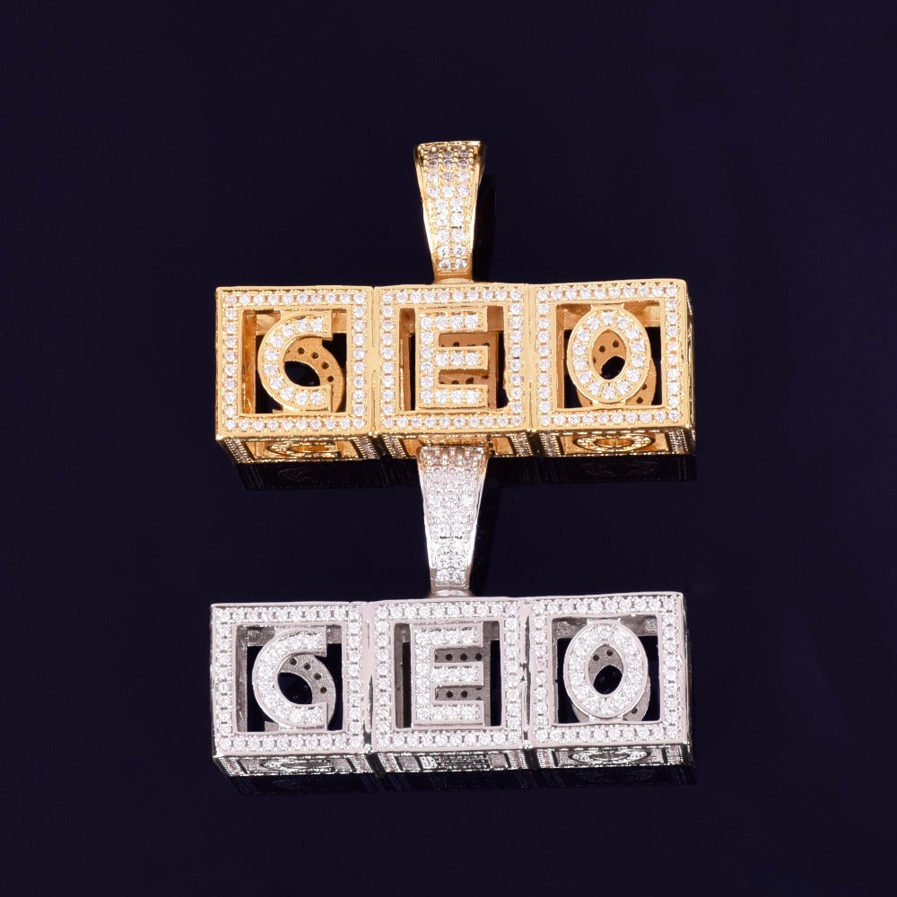 affordable hip hop custom jeweler iced out baby block letter pendant necklace chain shopgld