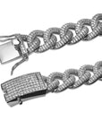 13mm cuban link fully iced micro pave diamond travis scott playboi carti asap rocky ian connor vlone vvs