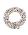 4mm tennis link silver white gold diamond necklace short diamond necklace choker White Gold kylie jenner kardashians fashion nova shein