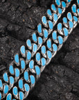 louis vuitton virgil off white inspired alike enamel cuban link necklace chain