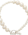WILL SHOTT Split-Pearl Bracelet black agate pearl will shott willshott.com NYC