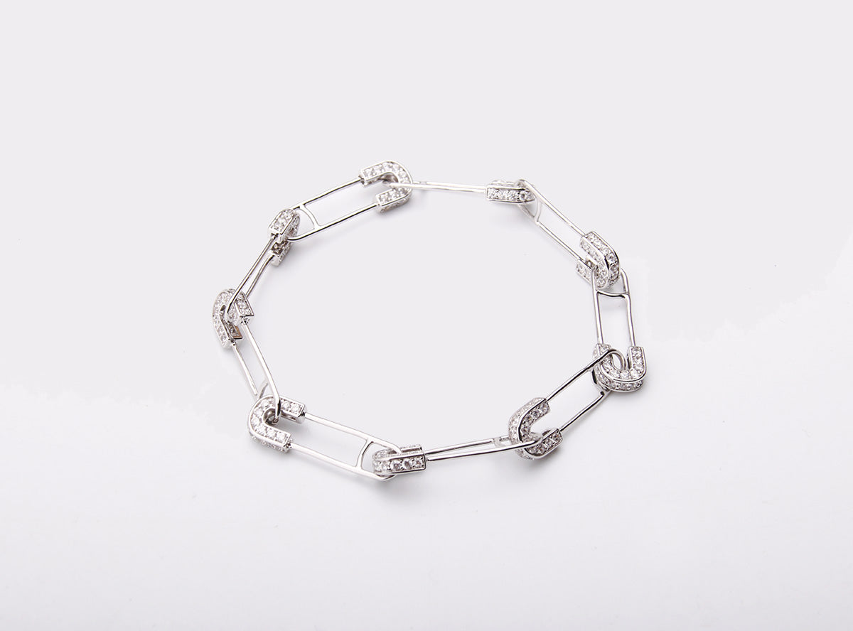 EYEFUNNY アイファニー Diamond safetypin bracelet necklace diamond poggy jbalvin kim jones clot poon