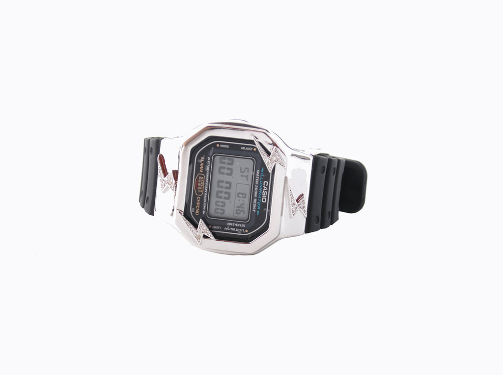 eyefunny gshock casio watch custom part bezel diamond ginza jbalvin