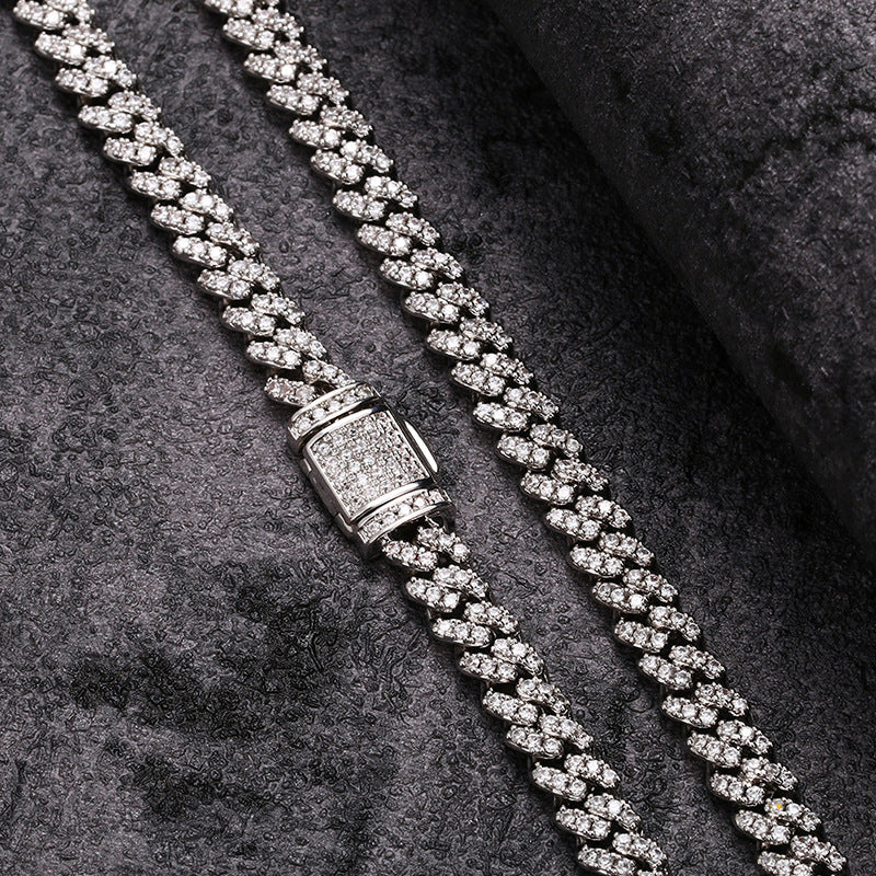 6mm cuban link necklace chain diamond ankle chain hip hop rapper jewelers ifandco cardib megan fashion nova  hip hop jewelry