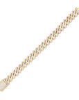 curb cuban link 14mm necklace bracelet chain fully iced custom clasp diamond ifandco