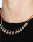EYEFUNNY smiling face pendant necklace chain diamond vvs アイファニー kaws VIRGIL JBALVIN