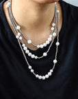Asap Rocky pearl necklace with beads vlone playboi carti jeweler diamond gold