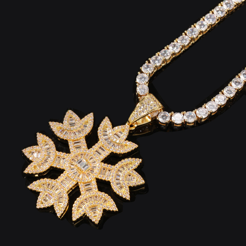Quavo Gifts Saweetie A $75K Iced Snowflake pendant necklace chain free vvs diamond girl my type