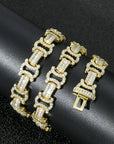 Vintage 13mm C de Cartier double CC baguette necklace cuban link chain interlaced diamond necklace rapper trap music playboi carti 