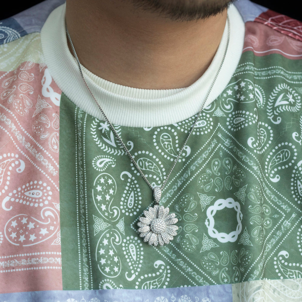 Tyler creator spinning daisy flowerboy pendant necklace diamond ifandco