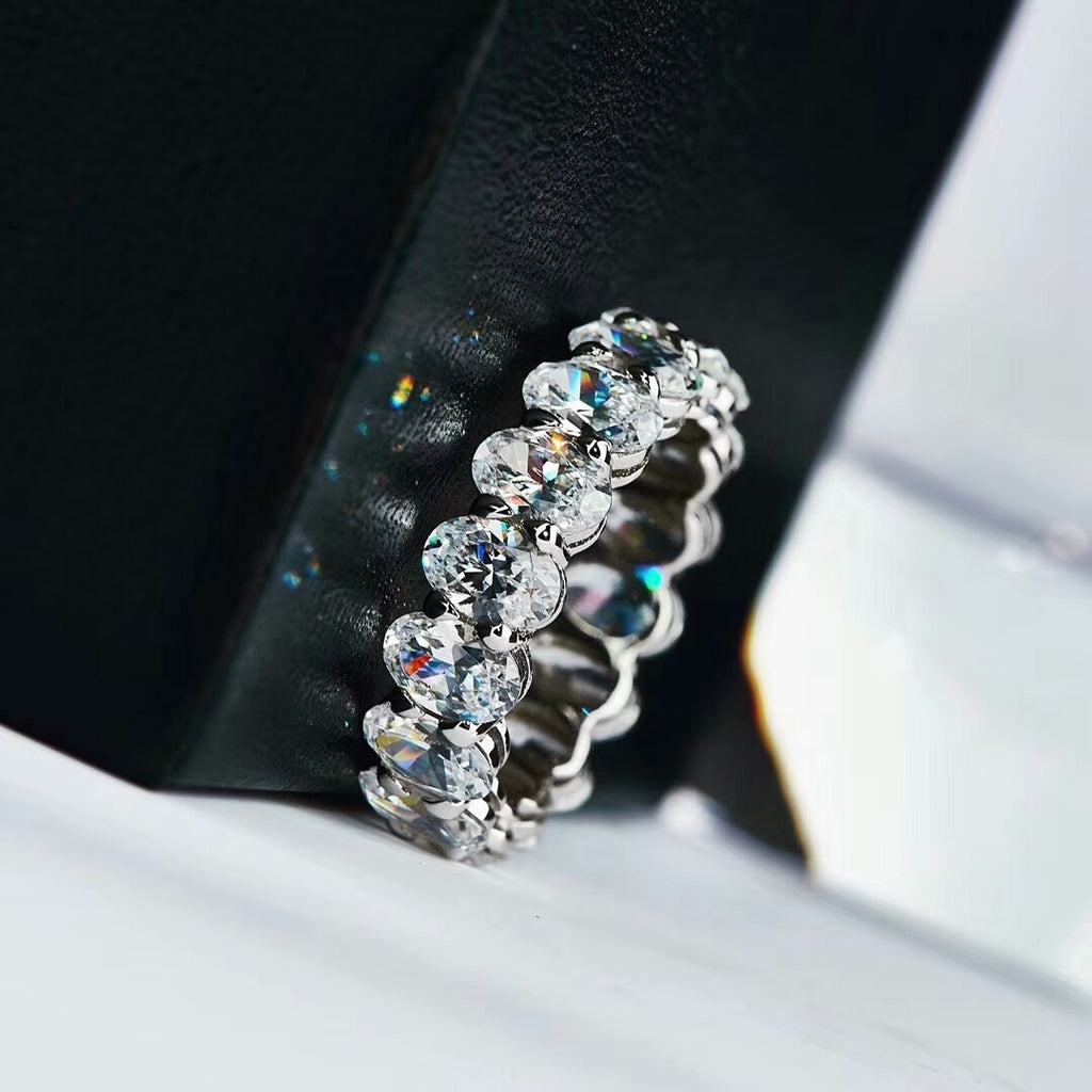 Kylie Jenner signature eternity band ring in oval kylie ring diamond