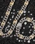 gucci link gg cuban link combo necklace chain diamond gold vvs ifandco shopgld travis scott migos