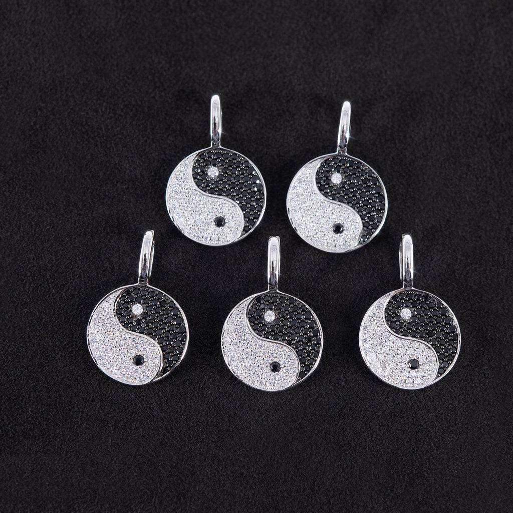 tai chi pendant necklace chain diamond ifandco nano eyefunny