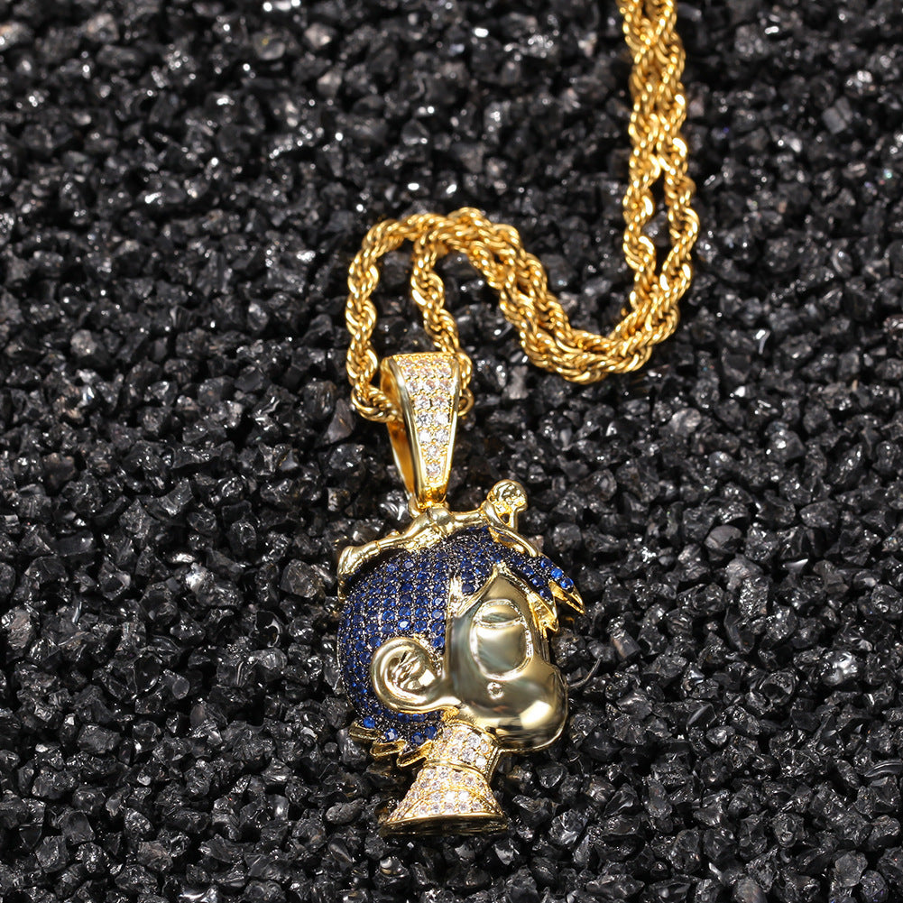 Lil Uzi Vert vs. the World pendant necklace diamond Eternal Atake, Lil Uzi Vert vs. The World 2, and Pluto x Baby Pluto