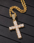 Princess cut cross pendant & necklace with free matching chain playboi carti vlone 