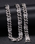 gucci link gg cuban link combo necklace chain diamond gold vvs ifandco shopgld travis scott migos