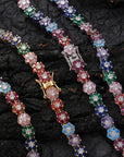 Harry Winston sunflower diamond tennis link frank kandi man blonded instagram flower bracelet diamond rave bracelet daisy ocean Drake Kanye West