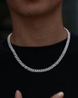 6mm cuban link necklace chain diamond ankle chain hip hop rapper jewelers ifandco cardib megan fashion nova  hip hop jewelry