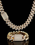 20mm curb cuban link three row highest quality gold diamond vvs ifandco icebox on lil uzi vert playvboi carti