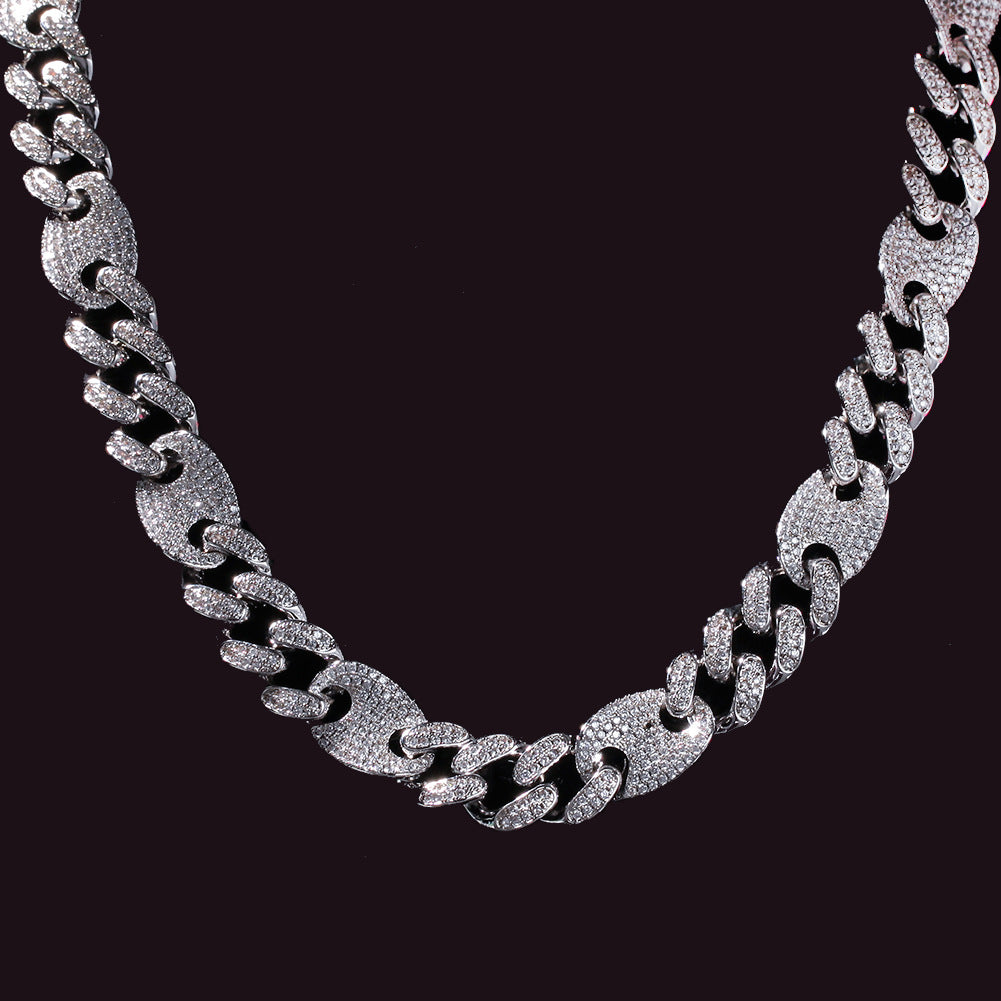gucci link gg cuban link combo necklace chain diamond gold vvs ifandco shopgld travis scott migos
