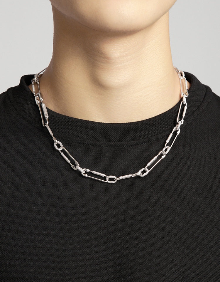 paper clip links jacob &amp; co virgil abloh offwhite alike necklace chain link diamond travis scott silver white gold buy