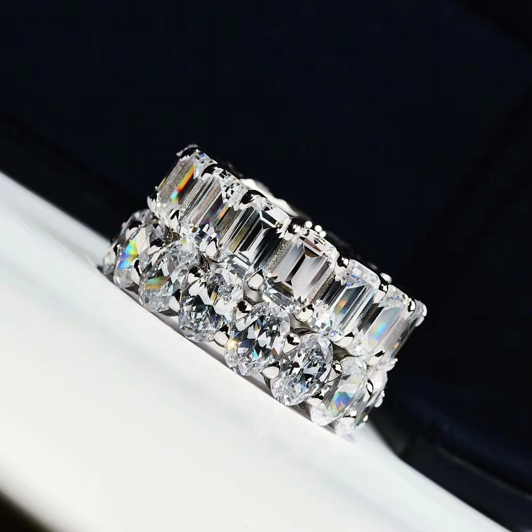 Kylie Jenner signature eternity band ring in oval kylie ring diamond